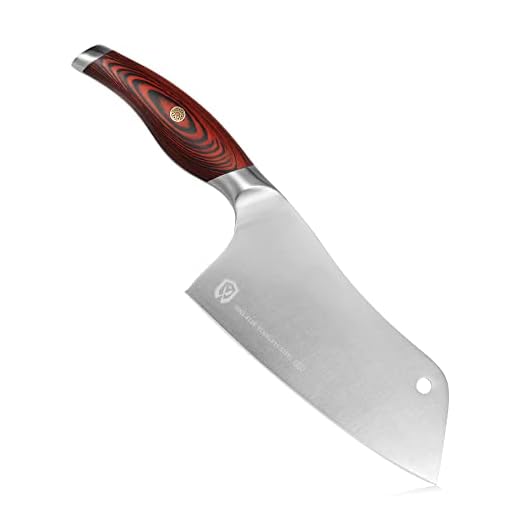 Meat Cleaver, GRANDKKNIFE Cleaver Knife High Carbon Stainless Steel Chef Knife Multipurpose Vegetable Knife for Kitchen and Restaurant