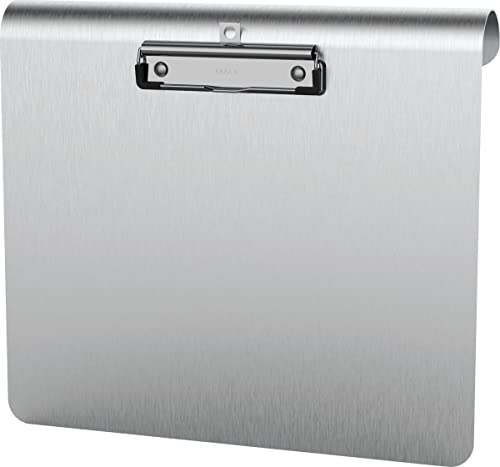 Maul Maulmedic - Portablocco Da Appendere, Formato Din A4 Orizzontale, Alluminio Anodizzato/Acciaio Inossidabile, Spessore Piastra 0,12 Cm, Larghezza 