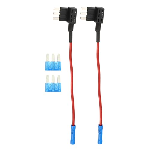uxcell 1 Set Universal 2pcs Car Fuse Tap Add a Circuit Adapter 12V with 2pcs 15A Micro3 ATL Blade Type Fuse