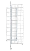 Algopix Similar Product 14 - White 4Way Wire Grid Tower with Base