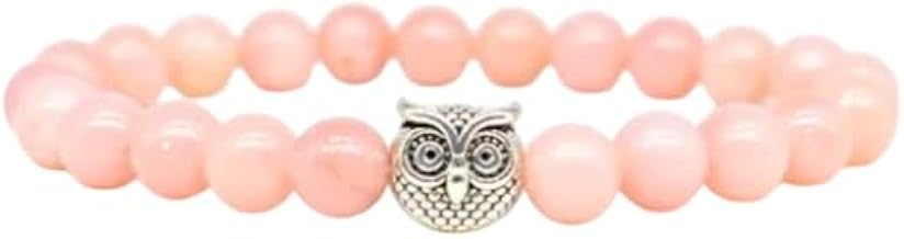 Lucky Owl Bracelet for Women & Teen Girls Natural Stone Charm Bracelet Stylish Wear Gift Pack of 1