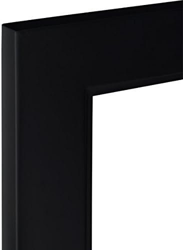 Miniatura 3 de Ambiance Studio - Marco de fotos negro de madera de cara ancha, incluye acristalamiento Plexi, respaldo y accesorios para colgar, color negro