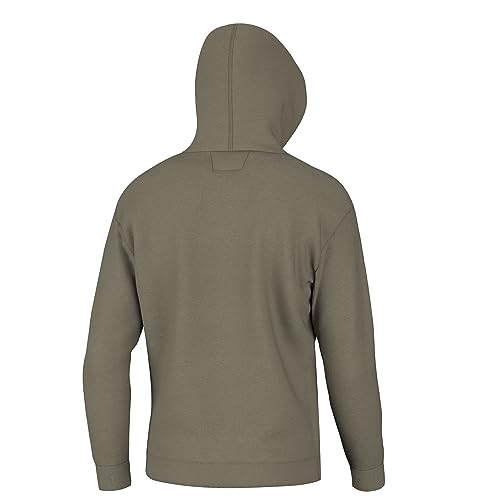 Image of HUK Men's Huk'd Up Logo Full Zip, Fleece Jacket With Stretch