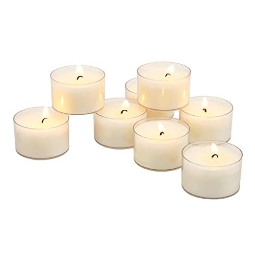 Stonebriar Lot de 96 bougies chauffe-plat non parfumées et transparentes - Durée de combustion prolongée de 6 à 7 heures - Blanc