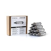 Restube Unisex Adult Restube Replacement Co2 Cartridges, (10-pack) für Schwimmboje aufblasbar Notfall Schwimmhilfe, Metal, S EU