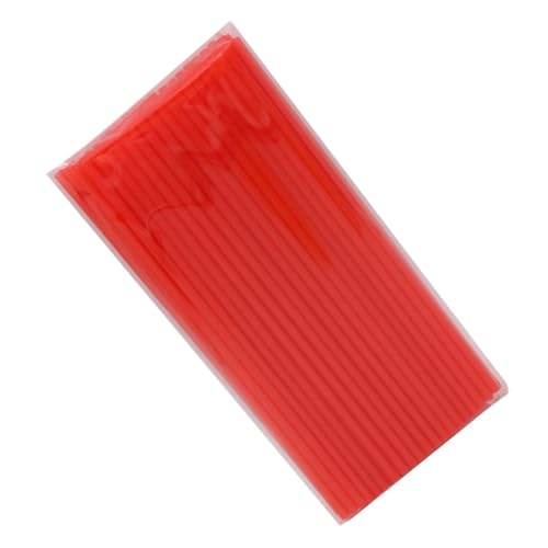 200 pitillos plásticos desechables rojos para fiestas miniatura 1