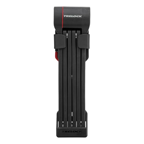 TRELOCK FS 480/100 COPS Faltschloss – Länge 100 cm – Sicherheitsstufe 12 – inkl. X-Press Halter – Fach für Tracking Tag,...