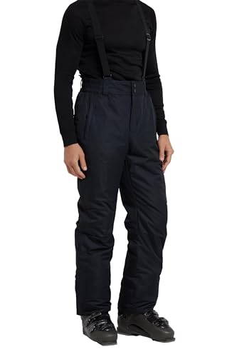 Mountain Warehouse Dusk II Mens Ski Pants - Warm Padded Fleece Lined Black X-Large