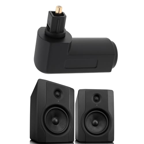 2 adaptadores TosLink ópticos en ángulo 90 grados miniatura 4