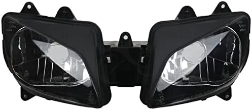 Motorcycle Headlight Headlamp Assembly Compatible for Yamaha YZF1000 R1 1998 1999 YZF-R1 98 99 Headlight Headlamp Front Headlight Housing Clear