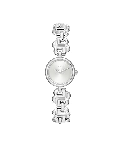 BOSS Orologio con Movimento al Quarzo a Tre Lancette da Donna Collezione DOUBLE B DRESSY con Cinturino in Acciaio Inossidabile