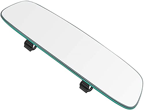 Image of CarFrill Wide Angle Frameless Rear View Mirror - 11.8 inch Wide Angle Panoramic Convex Interior Clip-On Mirror for Cars, SUVs & Trucks - Universal Fit, Blind Spot Reduction, Anti-Glare, Easy Installation