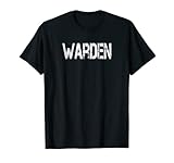 Warden Halloween Costume TShirt Game Fish Prison T-Shirt