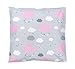 TupTam Funda para Cojin con Diseño Decorativo para Niños, Nubes Rosa, 50 x 50 cm