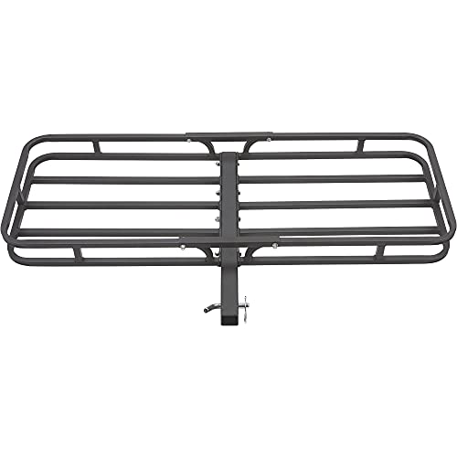 Ironton Steel Hitch Cargo Carrier - 500-Lb. Capacity, Black, 53.5In.l X 19.5In.w X 5In.h #TOP1