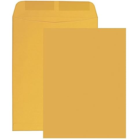 500 Minas Envelope 6" x 9" Catalog Envelope (Open End), 24lb. Brown Kraft, Gum Flap (500 Envelopes) Cover