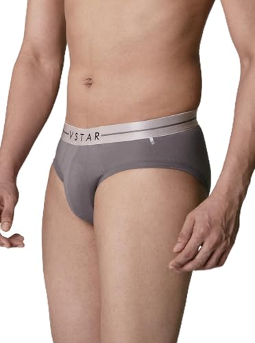 Image of VSTAR SG 04 Men's Cotton Elastane Brief with Metallic Waistband