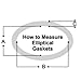 Black Max Elliptical Boiler Manhole Gasket 12
