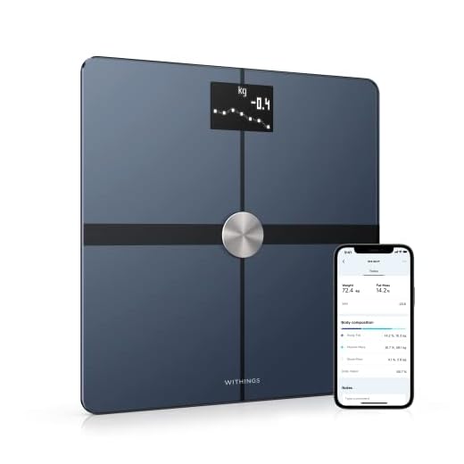 Withings Body+ Báscula inteligente con conexión Wi-Fi, medición de la grasa corporal, IMC, masa muscular y porcentaje de agua corporal, sincronización con la aplicación móvil Bluetooth o Wi-Fi,Negro