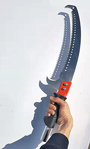 Ytflot Manual Pruner Cutter 26 Foot Tree Trimmer Pole Saw With 2 Styles Blade (Yellow) #TOP6
