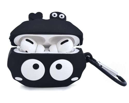 Image of Dezet Cute Soft Silicone Pouh Case for Airpods Pro GEN-2 (2022) � 3D Cartoon Animal Character Cover with Keychain Ring, Shockproof & Dustproof Protective Case for Kids & Girls (Funny)