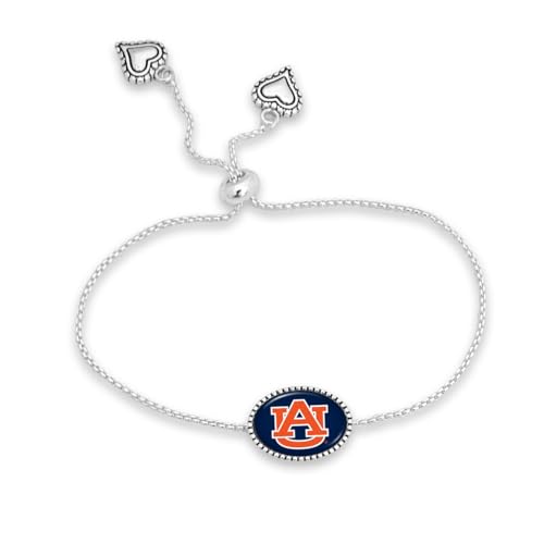 From the Heart Auburn Tigers Kennedy Bracelet Adjustable Slider Bead Jewelry Gift Licensed AU