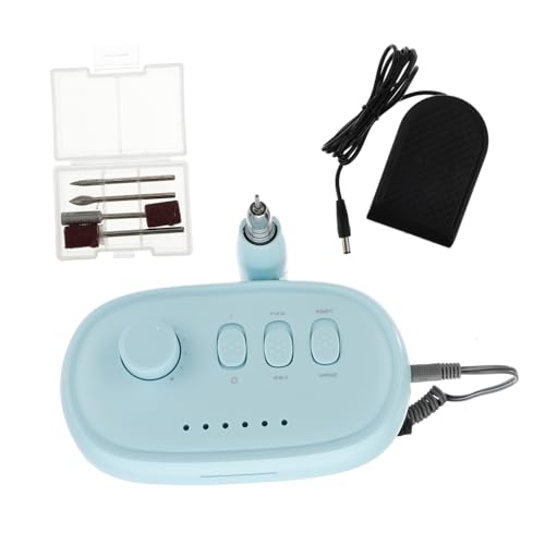 FRCOLOR 1 Juego Pulidor De Uñas Kit De Máquina De Esmalte De Uñas Maquina De Manicura Herramientas De Manicura De Arte De Uñas Pulidora De Uñas Taladro De Uñas Eléctrico Green Abs