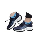 Slip On Shoes Women Work Womens Slip On Fashion Sneakers Lightweight Comfortable Breathable Casual Walking Tennis Shoes for Gym Travel Workout