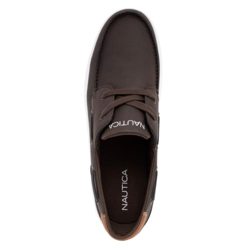 Image of NAUTICA Men's Lace-Up Boat Shoe Casual Loafers Comfort Sneaker - Walking Moccasin