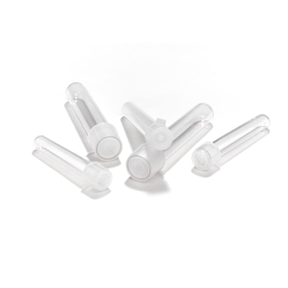 Evergreen 222-2036-050 Polystyrene Culture Tube with 2 Position Caps, 5 mL, 12 mm x 75 mm (Pack of 500)