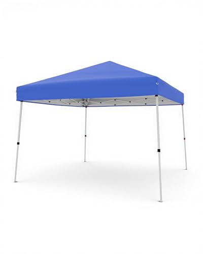 Canopy Tent, GarveeLife 10X10 FT Pop Up Canopy Outdoor Instant Tent Slant Legs with Carrying Bag, Portable Gazebo Shelter for Patio Deck Garden Beach - 8X8 FT Canopy Cover (Blue)