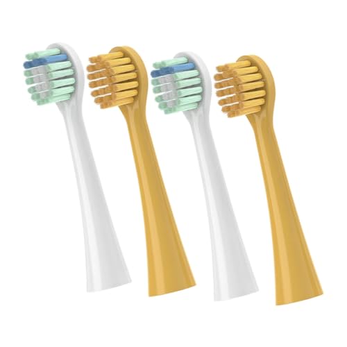 Ipetboom 4pcs Soft Bristle Electric Toothbrush Replacement Compatible Snap Electric Toothbrush Handles Gentle Gums for Daily Oral for All Users