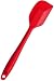 StarPack Premium Silicone Spatula (8.5") with Hygienic Solid Coating - Bonus 101 Cooking Tips (Cherry Red)