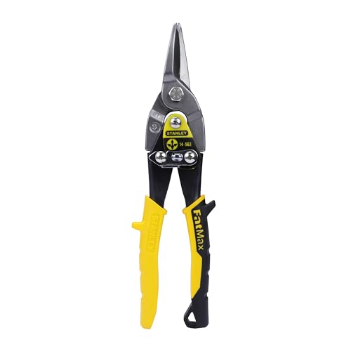 STANLEY FATMAX Straight Cut Compound Action Aviation Snips, Suitable for Aluminium, Sheet UPVC, Wire Mesh, Leather, Copper, Plastic and Mild Steel, 2-14-563 3 STANLEY FATMAX Straight Cut Compound Action Aviation Snips, Suitable for Aluminium, Sheet UPVC, Wire Mesh, Leather, Copper, Plastic and Mild Steel, 2-14-563 - Image 3