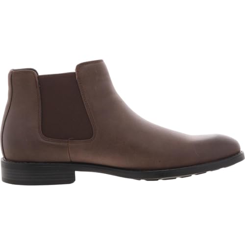 Madden Mens Maxxin Stretch Faux Leather Chelsea Boots Brown 10 Medium (D)3