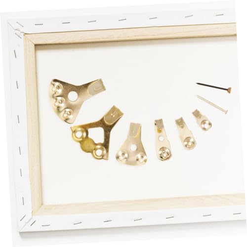 Image of Angoily Picture Hanging Hardware Kit 120pcs Heavy Duty Hooks for Frames Wall Art Hangers