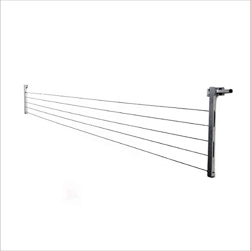 Varal de Roupas Dobravel Retratil De Parede 60 Kg Reforçado Aluminio Articulado