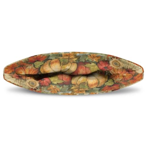 Image of Hudotybom Fall Pumpkin Tea Pot Cozies Thanksgiving Coffee Breakfast Warmer Teapot Dustproof Insulated Covers Tea Kettle Quilt for Kitchen