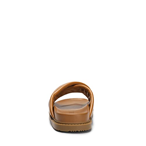 Image of DREAM PAIRS Women's Crisscross Open Toe Slide Sandals Flat Comfort Slip on Sandals