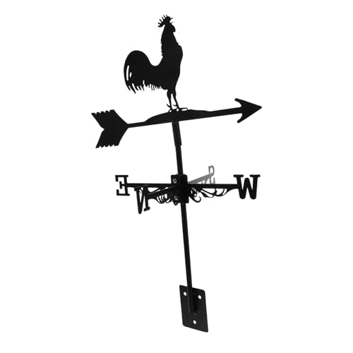 HANABASS Girouette De Jardin Décorative Indicateur De Vent Forme De Coq pour Cour Et Jardin pour Décoration Extérieure Et De Maison