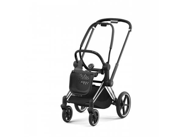 Cybex Priam 4 - Marco y estructura de asiento (cromado), color negro y cromo