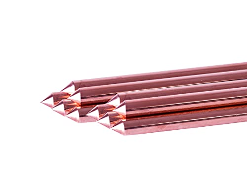 KLK - Pica Toma De Tierra 1,5 Metros (1500 x 15 mm). Paquete De 10 Unidades. Fabricada Según Normal UNE 202006. Recubrimiento De Cobre De 100 Micras. Modelo 1,5-UNE202006 142.