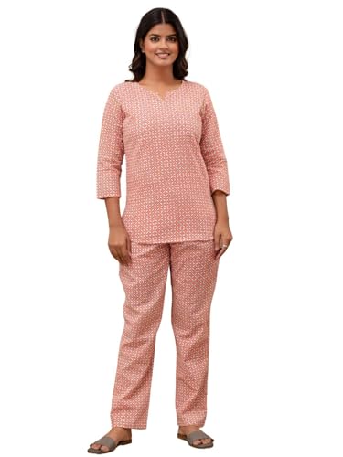 Image of feranoid Women Full Sleeves Cotton Nightsuits
