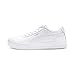 PUMA Women's Carina Sneaker, White White Silver, 8 M US