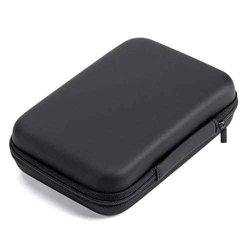 ZAQE Bolsa para 4,0/2,4 polegadas leitor de MP3, portátil Shellshell caixa de bolso estojo para iPod Nano, auriculares, pequeno dinheiro, chaves, cartão, preto