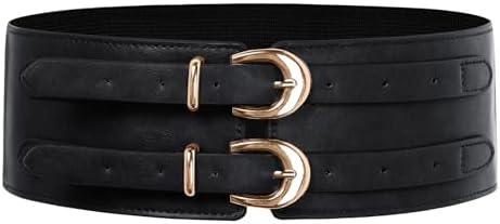 Scarlet Darkness Women's Wide Elastic Belt for Dress Stretchy Cor...