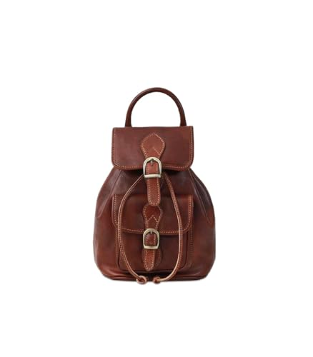 Sac à dos en cuir véritable Vivaldi fabriqué en Italie élégance premium