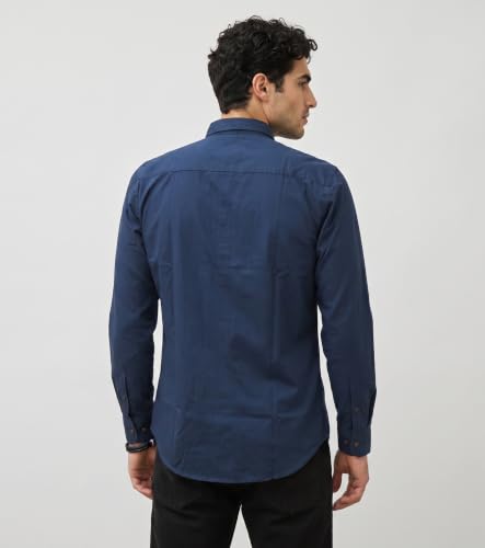 Image of Amazon Brand - INKAST Men Solid Cotton Shirt | Casual Wear | Basic Essential Plain Everyday & Office Wear | Full Sleeve | Regular Fit