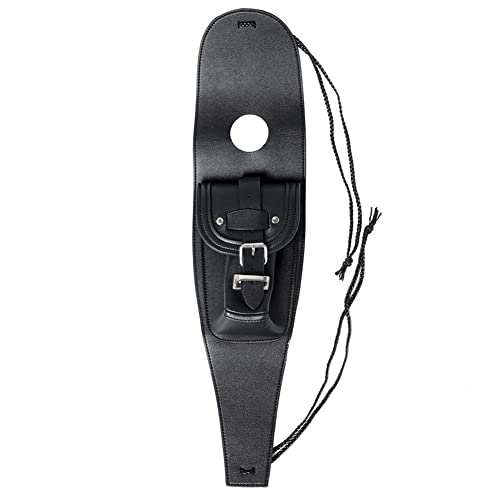 Bacar Motorcycle Gas Tank Bag, PU Leather Fuel Tank Bag, Dash Console Center Pouch Black Bag for Harley Iron 883 XL883N 2014-2015, Forty Eight XL1200X 2013-2014