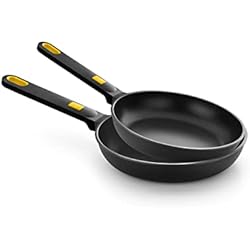 Oferta Sartenes Titanio BRA Daily Pro - Set de 2 sartenes 20-26 cm, aluminio forjado con antiadherente Teflon Innovations sin PFOA, aptas para todo tipo de cocinas incluida inducción